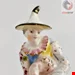 مجسمه نقاشی با دست دکوری چینی آنتیک قدیمی بو انگلستان Paar Porzellanfiguren mit Bogenschleife Arlecchino und Columbina Rokoko um 1758