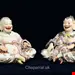 مجسمه دست ساز دکوری چینی آنتیک قدیمی مایسن آلمان Paar Pagodenfiguren aus Meissener Porzellan im Chinoiserie Stil des 19 Jahrhunderts
