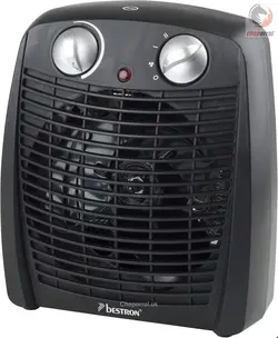 فن هیتر برقی بستران bestron Heizlüfter AFH211B-2000 W-Thermostat Temperaturüberwachung