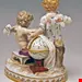 مجسمه دکوری چینی آنتیک قدیمی مایسن آلمان Meissener Figuren Cherubs Allegorie der Geometrie Modell C47 Acier hergestellt um 1870