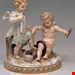 مجسمه دکوری چینی آنتیک قدیمی مایسن آلمان Meissener Figuren Cherubs Allegorie der Geometrie Modell C47 Acier hergestellt um 1870