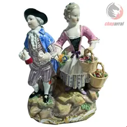 مجسمه دست ساز دکوری چینی آنتیک قدیمی مایسن آلمان Meissener Figuren Cherubs Weinkrüge Modell C 60 von Acier hergestellt um 1870