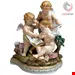 مجسمه دکوری چینی آنتیک قدیمی مایسن آلمان  Meissener Figuren Cherubs Allegory of Arithmetic Modell 12 von Acier um 1860