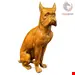 مجسمه سرامیکی دست ساز دکوری سگ آنتیک قدیمی Italienische Majolika Keramik Statue Figur eines Boxerhundes in Lebensgröße Vintage 1960er Jahre