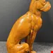 مجسمه سرامیکی دست ساز دکوری سگ آنتیک قدیمی Italienische Majolika Keramik Statue Figur eines Boxerhundes in Lebensgröße Vintage 1960er Jahre