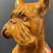 مجسمه سرامیکی دست ساز دکوری سگ آنتیک قدیمی Italienische Majolika Keramik Statue Figur eines Boxerhundes in Lebensgröße Vintage 1960er Jahre