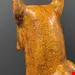 مجسمه سرامیکی دست ساز دکوری سگ آنتیک قدیمی Italienische Majolika Keramik Statue Figur eines Boxerhundes in Lebensgröße Vintage 1960er Jahre