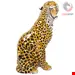 مجسمه سفالی دکوری پلنگ آنتیک قدیمی Italienischer lebensgroßer Terrakotta Leoparden Leoparden 1960er Jahre