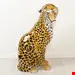 مجسمه سفالی دکوری پلنگ آنتیک قدیمی Italienischer lebensgroßer Terrakotta Leoparden Leoparden 1960er Jahre