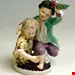 مجسمه دست ساز دکوری چینی آنتیک قدیمی Meissener Gärtner Kinder Weingroßer Modell 2120 Kaendler Rokoko hergestellt um 1760
