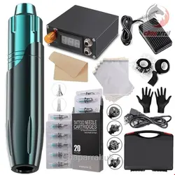 دستگاه حرفه ای تاتو و خالکوبی autolock Strass-Tattoo Tattoo-Stift, professionelle Motormaschine, Tattoomaschine, All-in-One-Tattoo-Ausrüstung