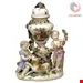 مجسمه دست ساز دکوری چینی آنتیک قدیمی Meissener Urnenvase mit zwei Putten von Kaendler  Modell 1009 hergestellt um 1830 1840