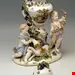 مجسمه دست ساز دکوری چینی آنتیک قدیمی Meissener Urnenvase mit zwei Putten von Kaendler  Modell 1009 hergestellt um 1830 1840