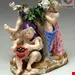 مجسمه دست ساز دکوری چینی آنتیک قدیمی Meissener Cherubs Vier Jahreszeiten Figuren Modell 1068 Kaendler hergestellt um 1870