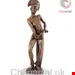 مجسمه دکوری آنتیک قدیمی Onyx Sculpture of an African Warrior Unique Piece the 20th Century