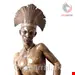 مجسمه دکوری آنتیک قدیمی Onyx Sculpture of an African Warrior Unique Piece the 20th Century