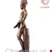 مجسمه دکوری آنتیک قدیمی Onyx Sculpture of an African Warrior Unique Piece the 20th Century