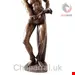 مجسمه دکوری آنتیک قدیمی Onyx Sculpture of an African Warrior Unique Piece the 20th Century