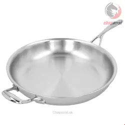 ماهیتابه 32 سانت دمایر پرولین بلژیک Demeyere Proline 7 Bratpfanne 32 cm 18/10 Edelstahl silber