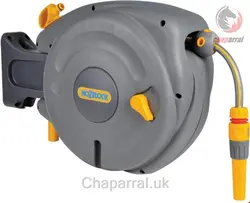 قرقره شیلنگ جمع کن اتوماتیک دیواری و شیلنگ 10 متری حوزلاک Hozelock Mini Auto Reel 10m (2485)