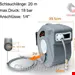 قرقره شیلنگ جمع کن دیواری و شیلنگ 20 متری جیووبیاز Jiubiaz Schlauchaufroller Druckluftschlauch Aufroller automatisch 1/4