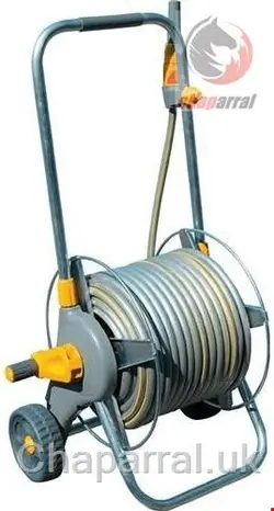 قرقره شیلنگ جمع کن چرخ دار و شیلنگ 30 متری حوزلاک Hozelock Metall-Schlauchwagen für 30m Schlauch (2436)