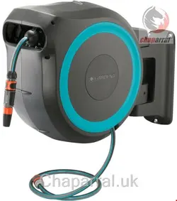 قرقره شیلنگ جمع کن دیواری و شیلنگ 35 متری گاردنا آلمان Gardena Wand-Schlauchbox RollUp XL 35 m türkis (18630-34)