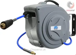 قرقره شیلنگ جمع کن هوای فشرده اتوماتیک و شیلنگ 15 متری ای اس AS Schwabe Profi-Druckluftschlauch-Aufroller 15m (12613)