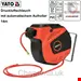 قرقره شیلنگ جمع کن هوای فشرده اتوماتیک و شیلنگ 10 متری یاتو YATO Profi Druckluft-Automatik-Schlauchtrommel 10m Ø8mm YT-24242