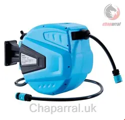 قرقره شیلنگ جمع کن دیواری و شیلنگ 20 متری آربوس Arebos Automatischer Gartenschlauchaufroller 20m blau