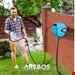 قرقره شیلنگ جمع کن دیواری و شیلنگ 20 متری آربوس Arebos Automatischer Gartenschlauchaufroller 20m blau