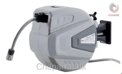 قرقره شیلنگ جمع کن دیواری و شیلنگ 20 متری آربوس Arebos Automatischer Gartenschlauchaufroller 20m grau