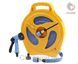 قرقره شیلنگ جمع کن زمینی و شیلنگ 15 متری برانر Brunner Outdoor Flachschlauchkassette 15 m