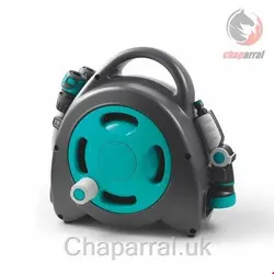 قرقره شیلنگ جمع کن زمینی و شیلنگ 10 متری جی اف G.F. Minischlauchbox Komplettset aquamarin