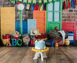 بک دراپ تولد یک سالگی تم خیابان کنجد -کد 26