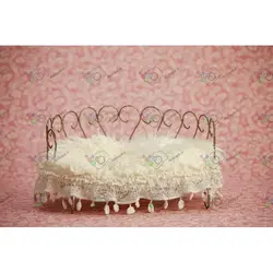 بک دراپ نوزاد نیمکت آهنی طلایی-کد 5781