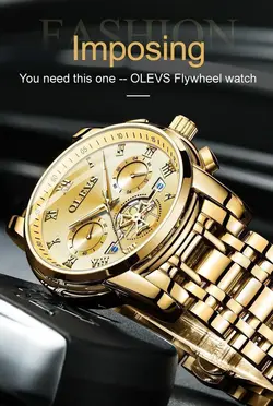ساعت مچی مردانه لوکس برند OLEVS مدل 2859