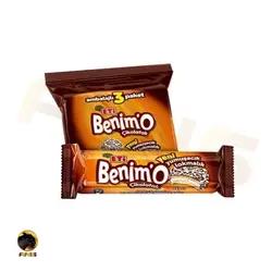 بیسکویت اتی benim'o با روکش شکلاتی نارگیلی و مغز مارشمالو 240 گرم | فروشگاه انیس تجارت