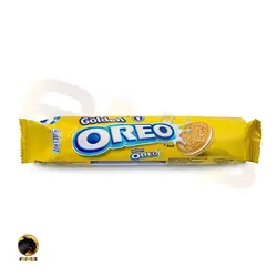 بیسکویت کرمدار golden اورئو اروپا با طعم وانیل 154 گرم | فروشگاه انیس تجارت