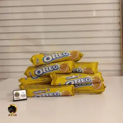 بیسکویت کرمدار golden اورئو اروپا با طعم وانیل 154 گرم | فروشگاه انیس تجارت