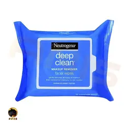 دستمال آرایش پاک کن Deep clean نوتروژینا بسته 25 تایی | فروشگاه انیس تجارت