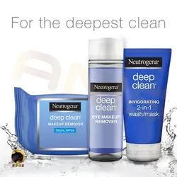 دستمال آرایش پاک کن Deep clean نوتروژینا بسته 25 تایی | فروشگاه انیس تجارت