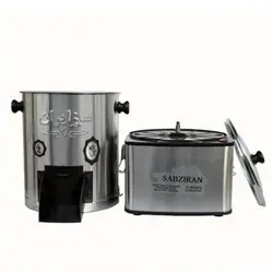 سبزی خرد کن 4 کیلویی استیل سبز ایران با درب شیشه ای