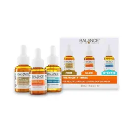پک 3عددی سرم پوستی بالانس مدل The mighty three Balance active formula the mighty 3 serum set