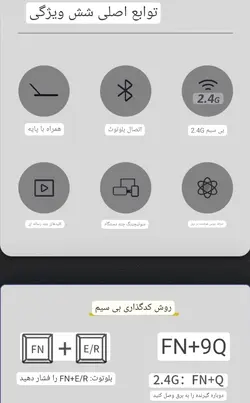 کیبورد WIFI/BT FOREV FV -866