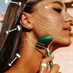 ست ماساژور جیدرولر و سنگ گواشا