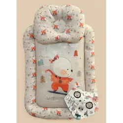 زیرانداز تمام چاپ مخمل خرس و پروانه