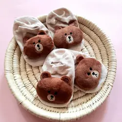 جوراب کالجی بچگانه عروسک برجسته خرسی تدی