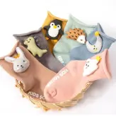 جوراب بچگانه عروسکی بغل پا مارکدار