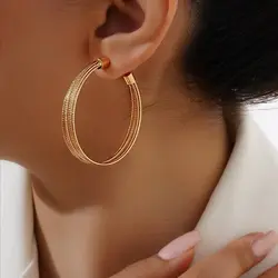 گوشواره طرح طلا ysx (دورنگ)